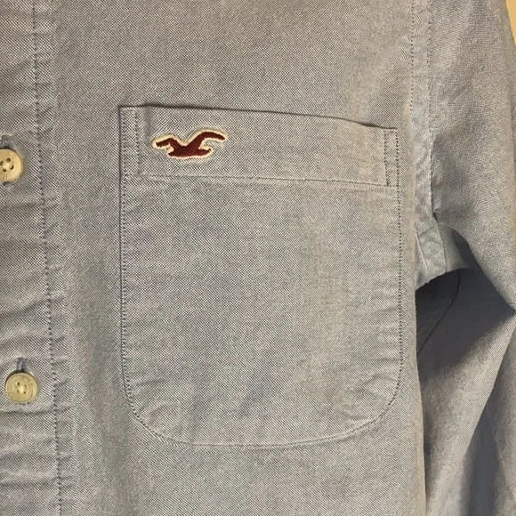 Hollister men’s Oxford shirt. Blue. Size XL - Picture 5 of 8